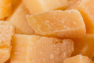 Parmesan cheese close up