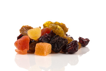 Mix variety of dried fruit