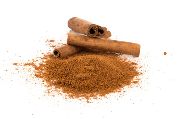 cinnamon powder closeup