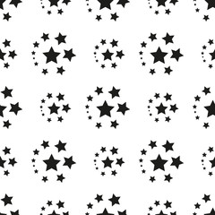 Star seamless pattern. Cute kids star seamless pattern. Seamless patter with stars. Star background. Babies fashion. Vector illustration, eps 10