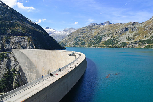 Reservoir and dam at K&ouml;lnbrein in Austria