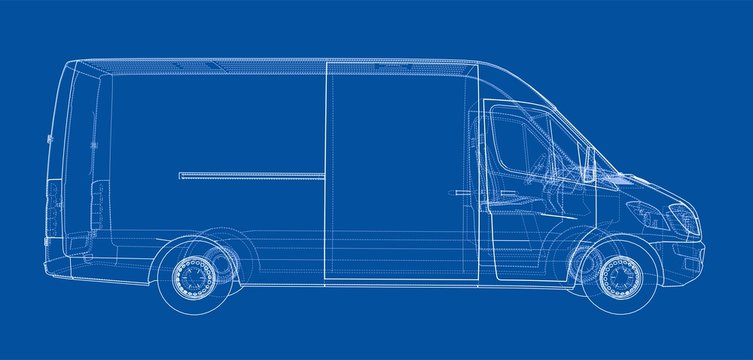 Concept car. Vector