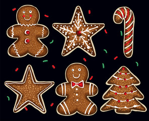 Yummy Christmas cookies set