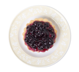 Tartlet with berries and fruit jelly.