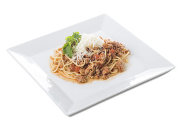 Classic italian bolognese pasta.