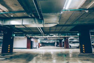 Underground garage or modern car parking