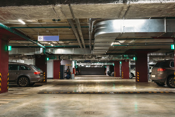 Underground garage or modern car parking