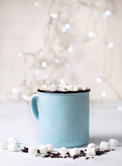 hot chocolate with marshmallow