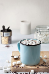 hot chocolate with marshmallow