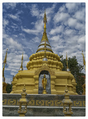 Obraz premium Buddhist temple at Bosang Chiang Mai Thailand