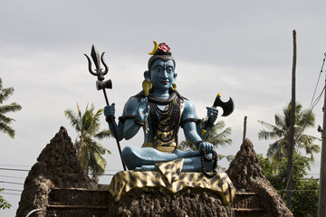 Fototapeta na wymiar Shiva. The many-armed god Shiva.