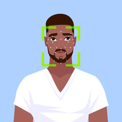 Face identification of the African American man.