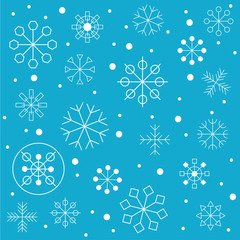 Christmas blue background