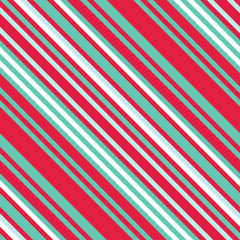 Christmas Diagonal Striped Seamless Pattern