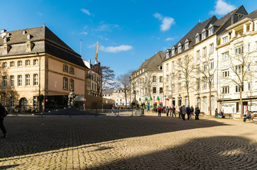 Fototapeta premium Place Clairefontaine in Luxembourg City, Luxembourg