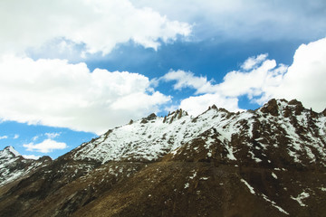Himalaya mountains valley at ladakh, india, asia