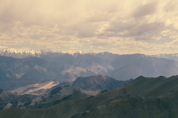 Obraz premium Himalaya mountains valley at ladakh, india, asia