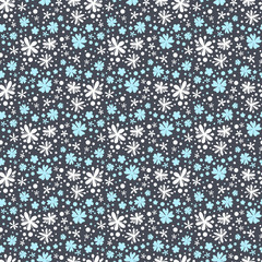 Abstract winter background, seamless pattern