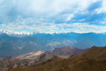 Himalaya mountains valley at ladakh, india, asia