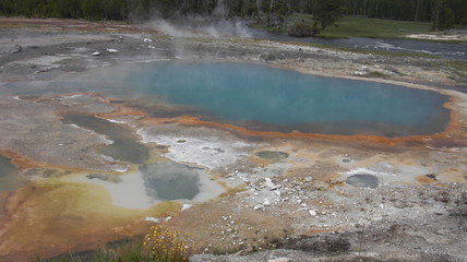 midway geyser basin parc national de yellowstone