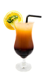 Sex on the Beach Cocktail isoliert freigestellt auf weißen Hintergrund, Freisteller