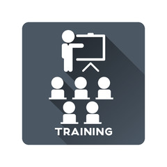 Training icon vector