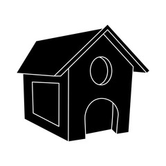 Dog house isolated