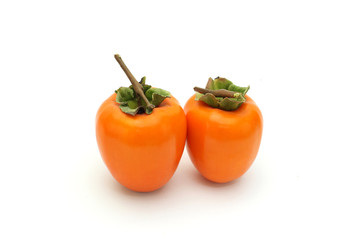 Fruit persimmon / It is persimmon in white background.
