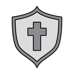 shield with cross icon