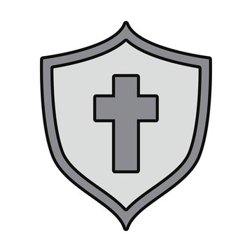 shield with cross icon