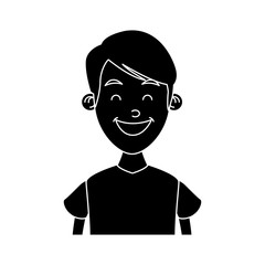 Boy smiling profile