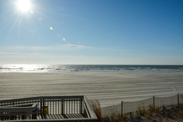 Sun Over the Ocean/Enjoying the sun over the ocean in Atlantic City, NJ.