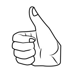 Like hand symbol pop art