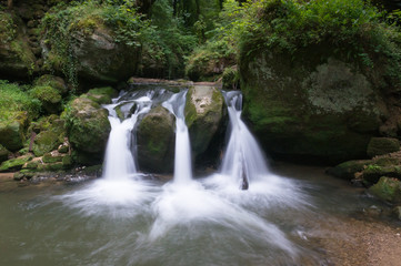 Fototapeta na wymiar Small Waterfall Luxembourg