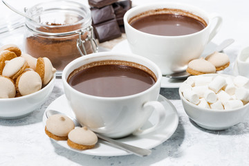 cups of hot chocolate