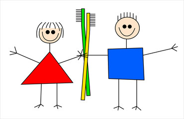 Let's brush our teeth