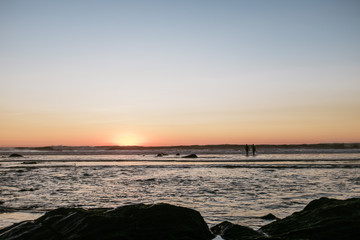 Sonnenuntergang am Atlantik bei Espinho - Sunset at Atlantic Ocean in Espinho