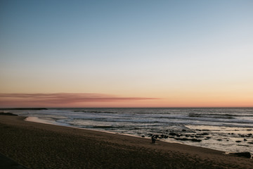 Sonnenuntergang am Atlantik bei Espinho - Sunset at Atlantic Ocean in Espinho