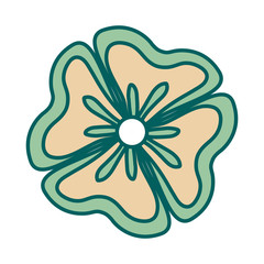 beautiful flower icon 