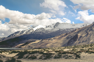 Himalaya mountains valley at ladakh, india, asia