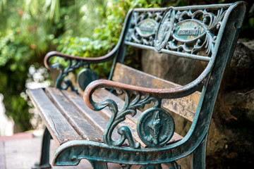 beautiful retro bench