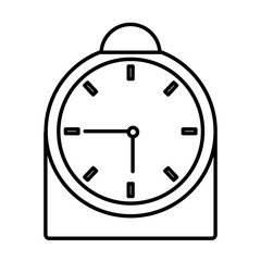 Table clock isolated