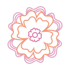 beautiful flower icon 