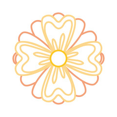 beautiful flower icon 