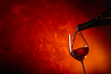 Obraz na płótnie Canvas Glass of wine.