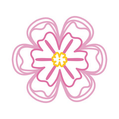 beautiful flower icon 