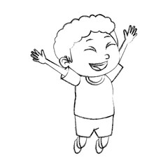 Cute schoolboy cartoon