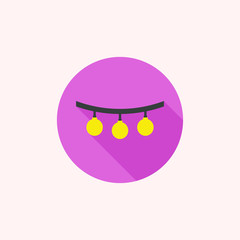 vector christmas Lights icon