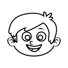 Cute boy cartoon