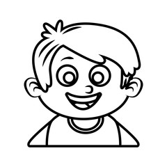 Cute boy cartoon
